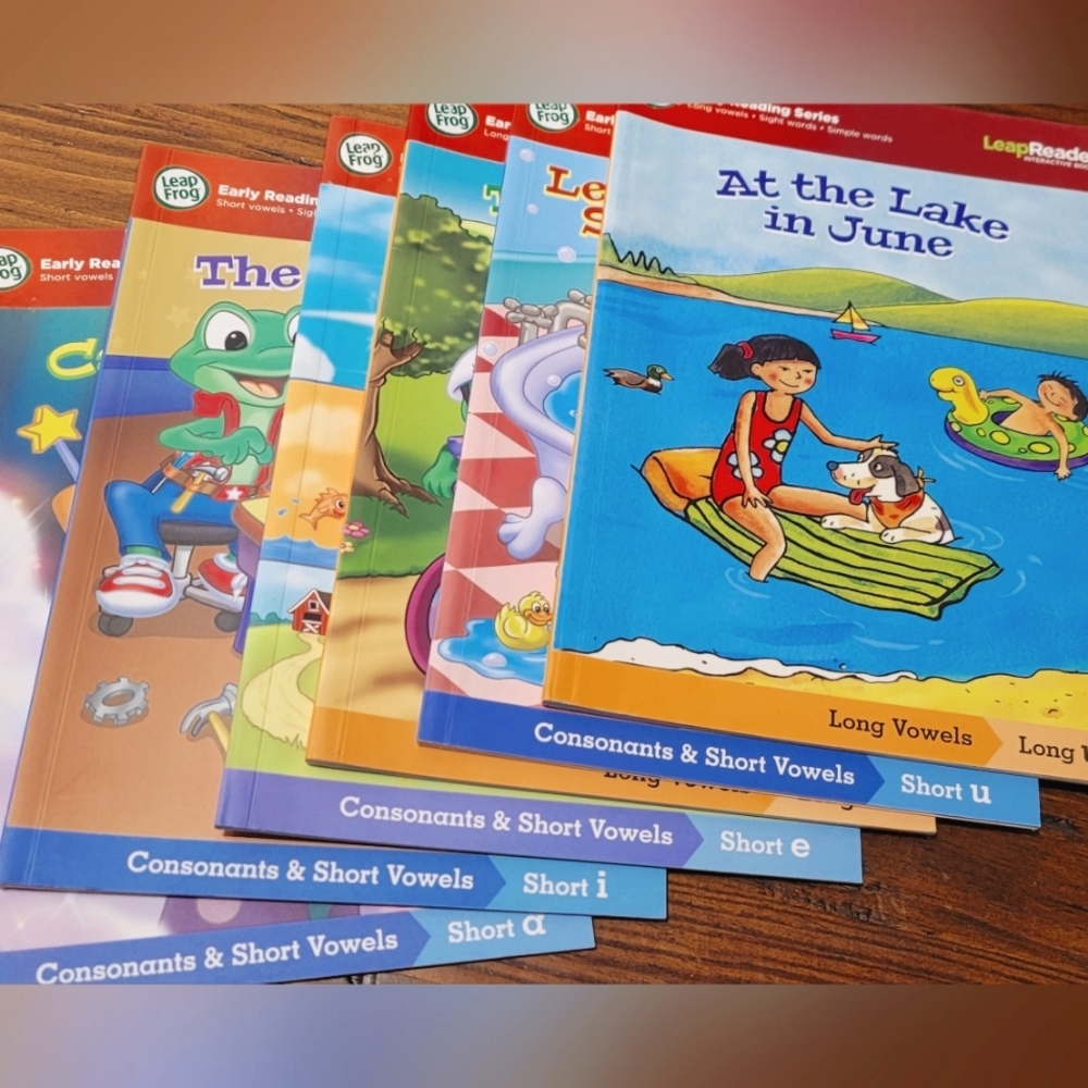 BUNDLE OF 6, LeapFrog Early Reader Book Set